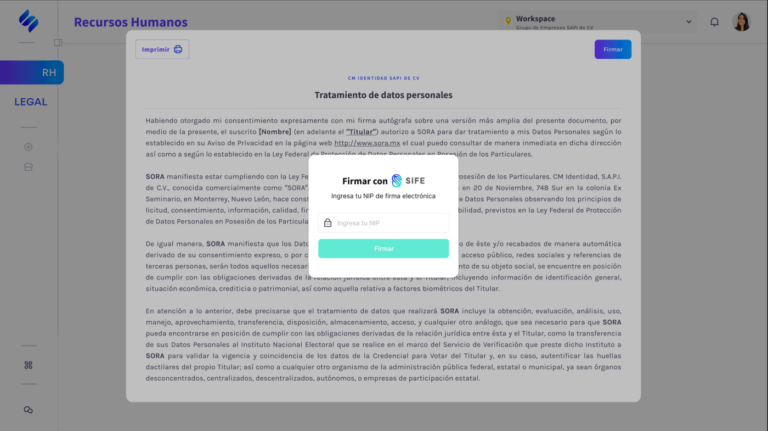 Envia Y Firma La Nomina De Manera Electronica Expediente Laboral De Sora